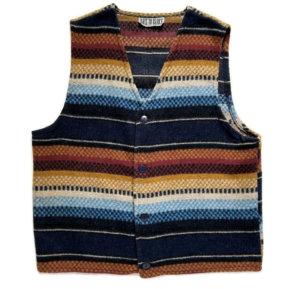 Vintage Men's Wool blend Navajo Vest - Medium